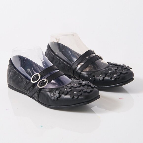 Free People Black Floral Flats - Picture 10 of 12